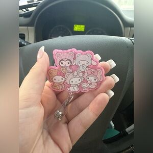 Hello Kitty & Friends Alligator Clip Badge Reel